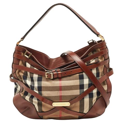 burberry dutton|Burberry Bridle Dutton Hobo House Check and .